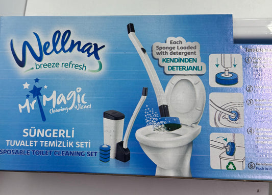 Wellnax - zestaw do WC plus 10 jednorazowych gąbek