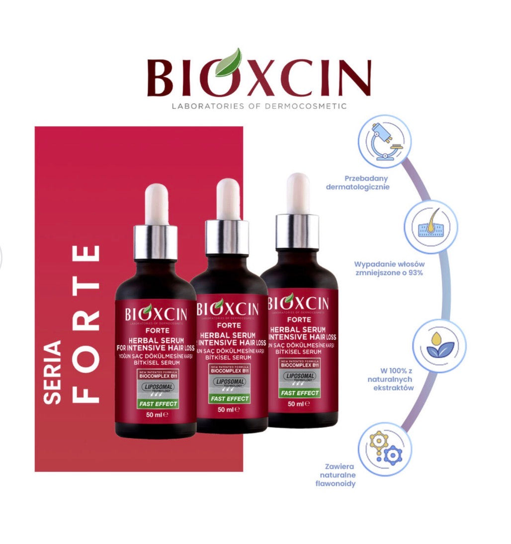 Bioxcin Serum zapobiegające wypadaniu włosów 3x50ml
