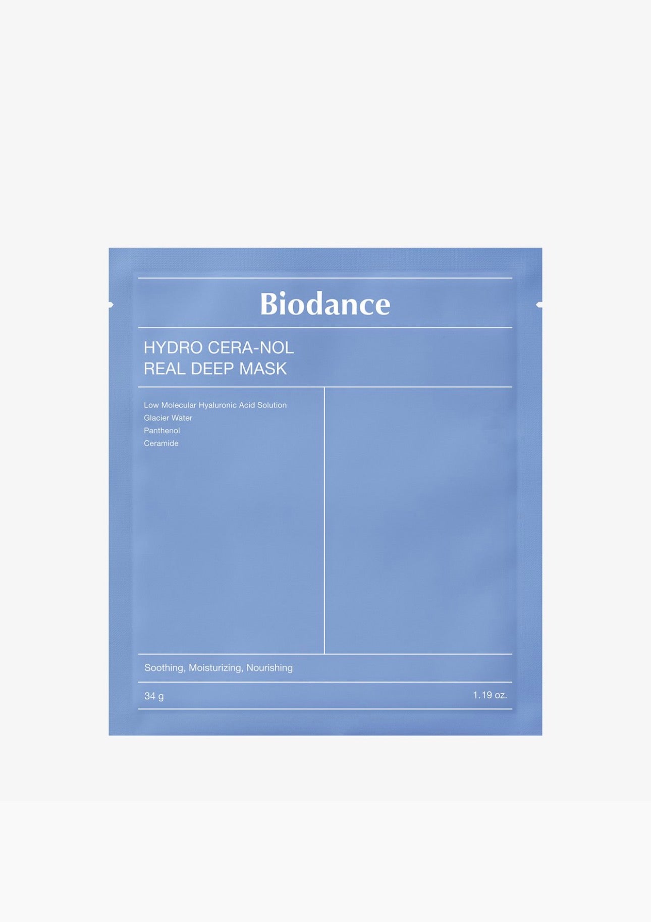 BiOdance maska do twarzy Hydro Cera Nol Real Deo Mask