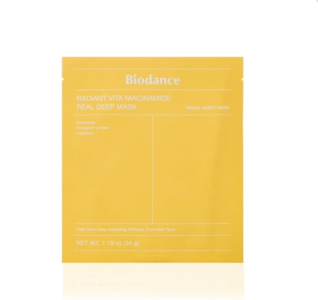 BiOdance Radiant Vita Niacynamide Real Deep Mask