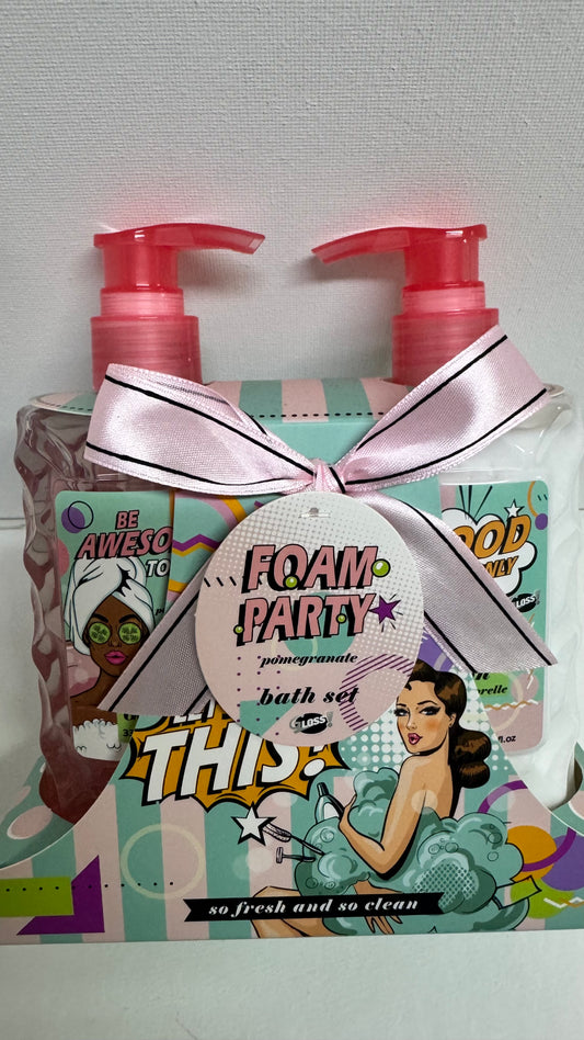 Zestaw Foam Party - żel do kąpieli i balsam do ciała