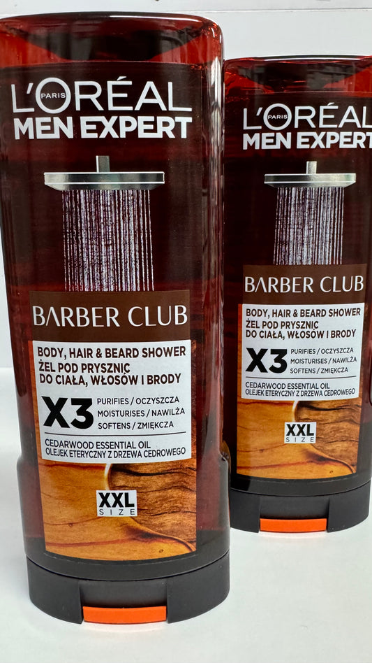 L’Oreal Barber Club żel pod prysznic do ciała i brody dla mężczyzn 400 ml