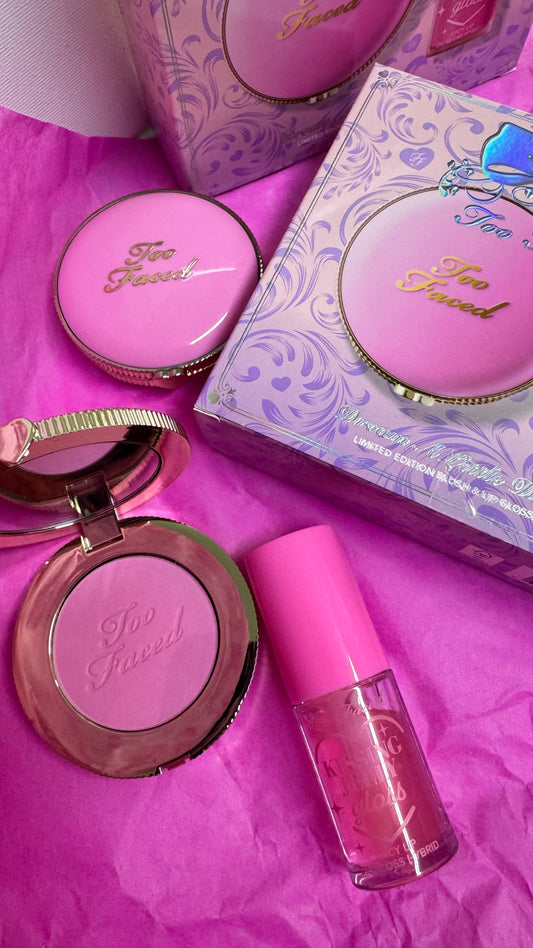 Too Faced limited edition blush&lip gloss set