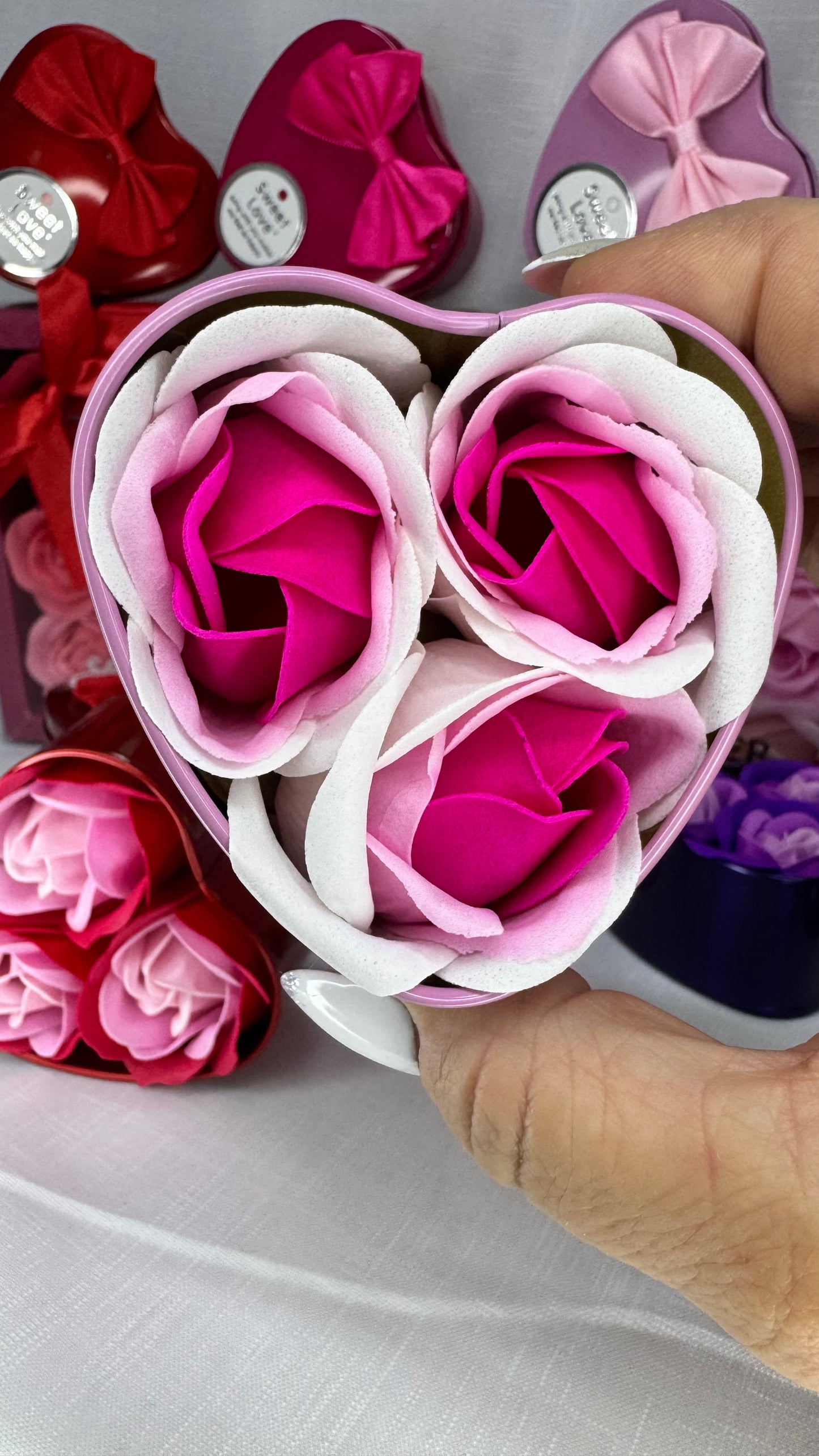 Różyczki z mydełka 3 sztuki