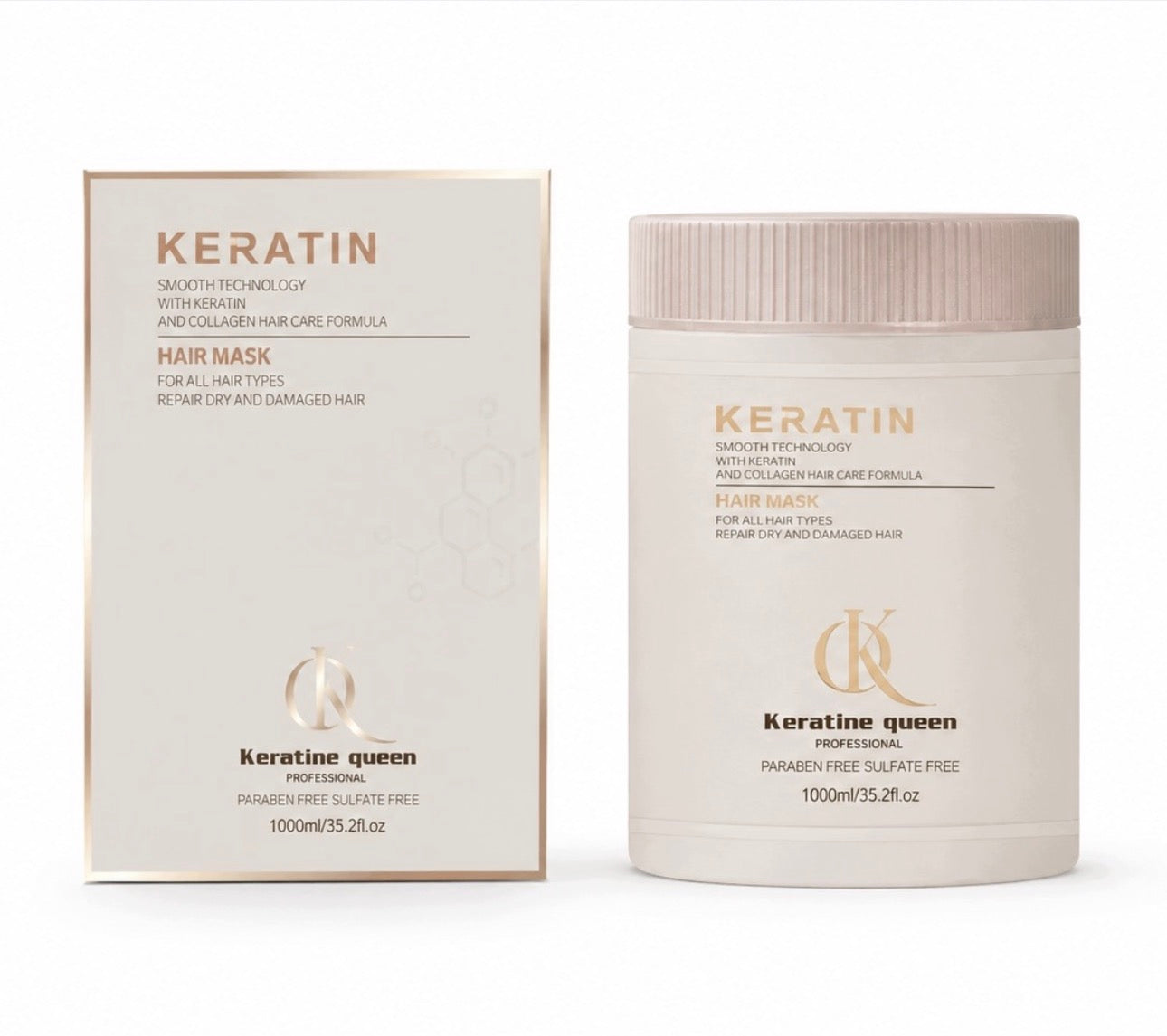 Keratin Queen- keratynowa maska do włosów 1000 ml