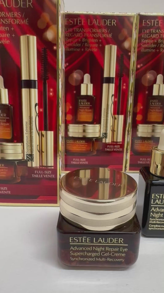 Estee Lauder zestaw Tusz do rzęs, krem pod oczy, serum na twarz.